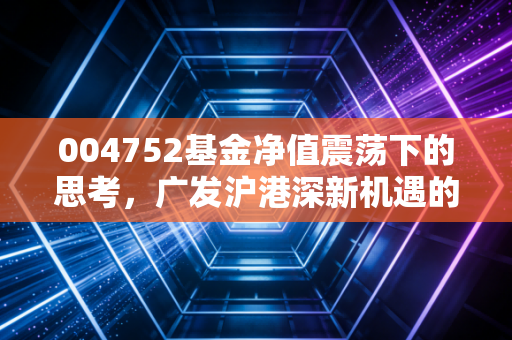 004752基金净值震荡下的思考,广发沪港深新机遇的配置价值与投资心态