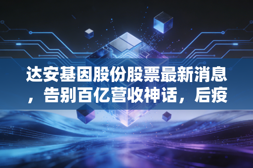达安基因股份股票最新消息,告别百亿营收神话,后疫情时代的达安基因究竟是价值洼地还是时间陷阱?