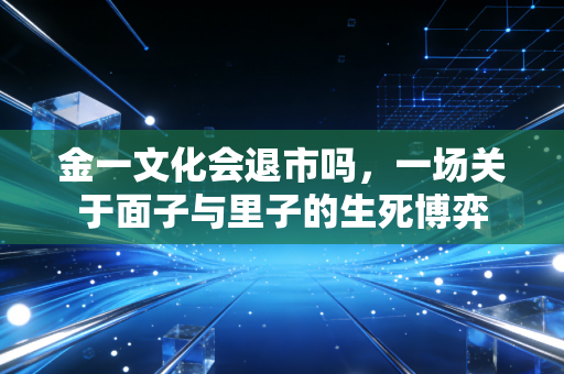 金一文化会退市吗,一场关于面子与里子的生死博弈