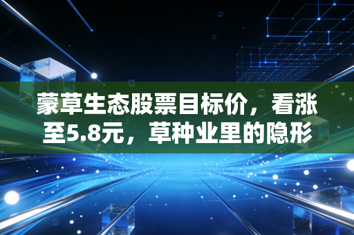 蒙草生态股票目标价,看涨至5.8元,草种业里的隐形冠军能否迎来春天?