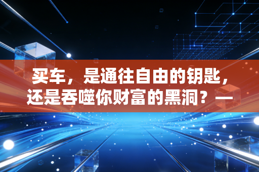 买车，是通往自由的钥匙，还是吞噬你财富的黑洞？——一个普通人的财务避坑指南