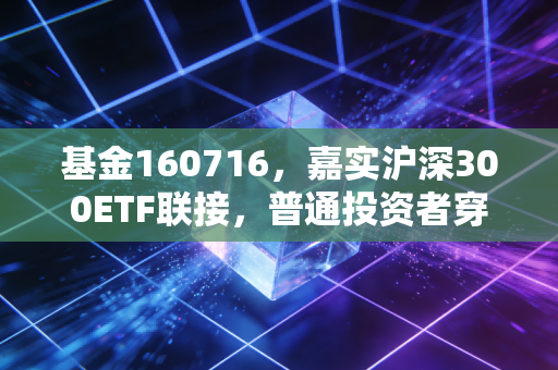 基金160716,嘉实沪深300ETF联接,普通投资者穿越牛熊的钝刀与利器