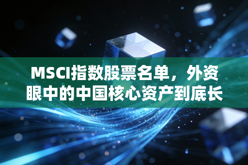 MSCI指数股票名单,外资眼中的中国核心资产到底长什么样?