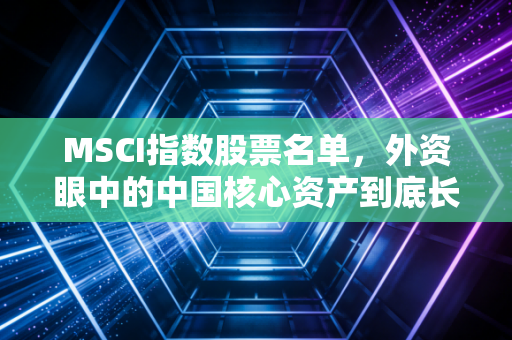 MSCI指数股票名单，外资眼中的中国核心资产到底长什么样？