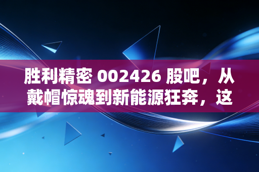胜利精密 002426 股吧，从戴帽惊魂到新能源狂奔，这只票到底是坑还是黄金？