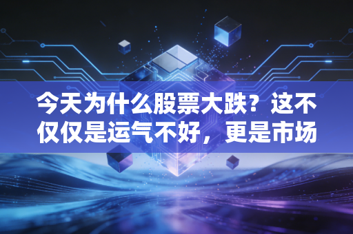 今天为什么股票大跌?这不仅仅是运气不好,更是市场情绪的一次集中宣泄