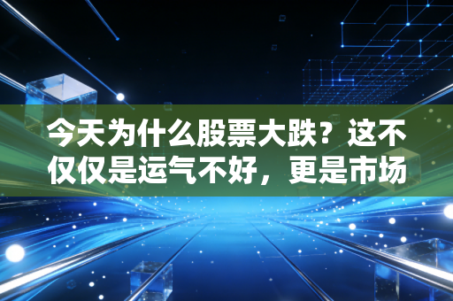 今天为什么股票大跌？这不仅仅是运气不好，更是市场情绪的一次集中宣泄