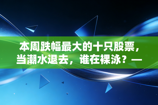 本周跌幅最大的十只股票，当潮水退去，谁在裸泳？——深度复盘与投资启示