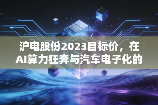 沪电股份2023目标价,在AI算力狂奔与汽车电子化的浪潮下,这只PCB老将的估值锚点在哪里?