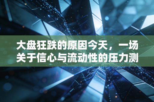 大盘狂跌的原因今天,一场关于信心与流动性的压力测试,别倒在黎明前