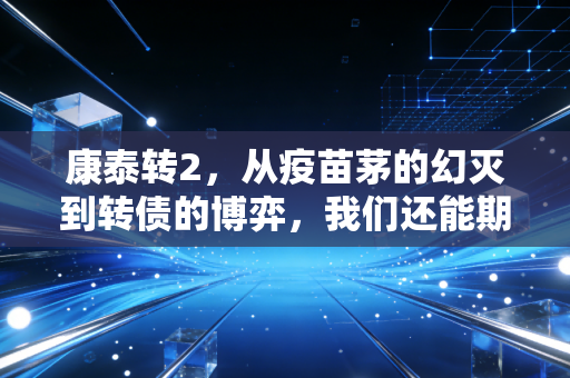 康泰转2,从疫苗茅的幻灭到转债的博弈,我们还能期待什么?