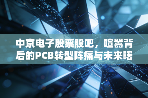 中京电子股票股吧,喧嚣背后的PCB转型阵痛与未来曙光,散户该如何抉择?