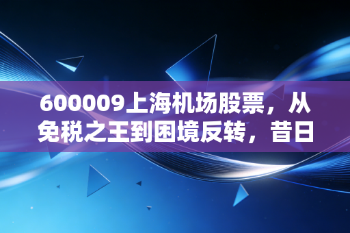 600009上海机场股票,从免税之王到困境反转,昔日核心资产还能重回巅峰吗?