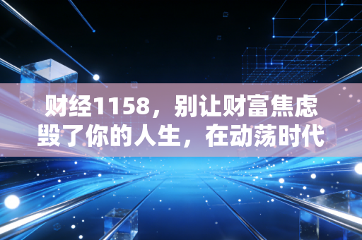 财经1158,别让财富焦虑毁了你的人生,在动荡时代,普通人的突围与坚守