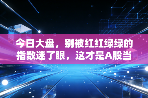 今日大盘,别被红红绿绿的指数迷了眼,这才是A股当下的真实生存逻辑