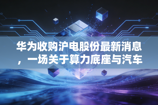 华为收购沪电股份最新消息,一场关于算力底座与汽车电子的资本猜想