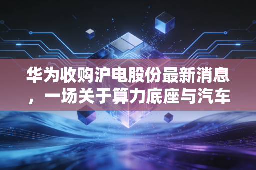 华为收购沪电股份最新消息，一场关于算力底座与汽车电子的资本猜想