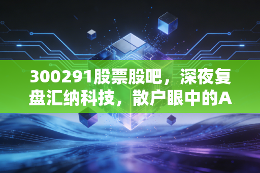 300291股票股吧,深夜复盘汇纳科技,散户眼中的AI算力是馅饼还是陷阱?