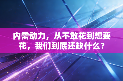 内需动力，从不敢花到想要花，我们到底还缺什么？