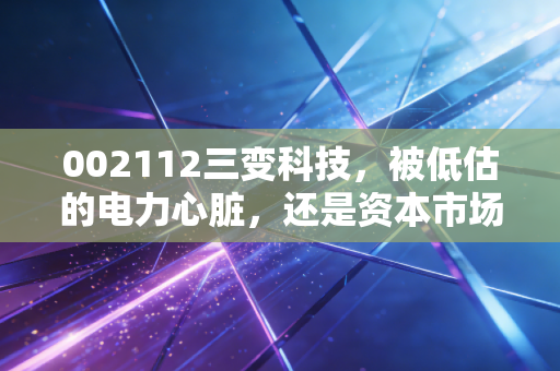 002112三变科技，被低估的电力心脏，还是资本市场的情绪过山车？