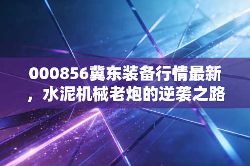 000856冀东装备行情最新，水泥机械老炮的逆袭之路，是机会还是陷阱？