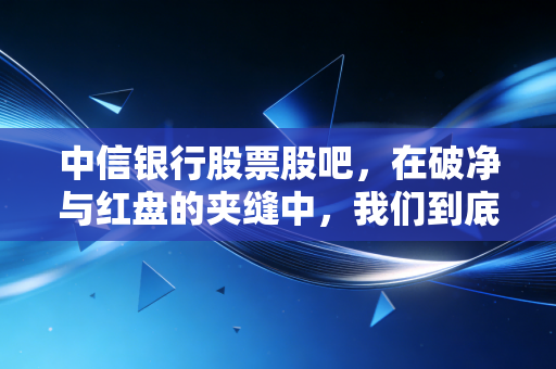 中信银行股票股吧,在破净与红盘的夹缝中,我们到底在焦虑什么?