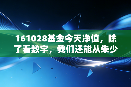 161028基金今天净值，除了看数字，我们还能从朱少醒的长跑中学到什么？