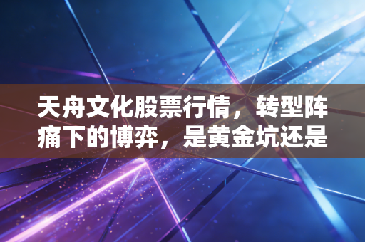 天舟文化股票行情，转型阵痛下的博弈，是黄金坑还是深水区？