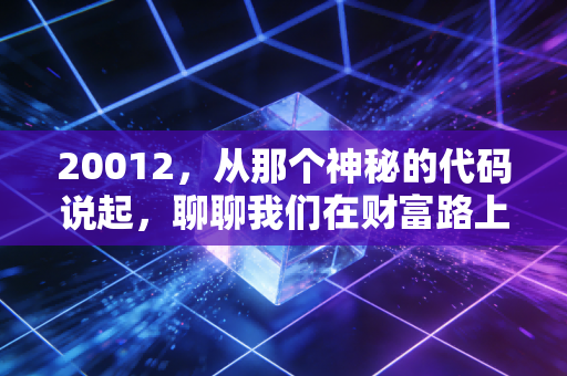 20012,从那个神秘的代码说起,聊聊我们在财富路上的焦虑与顿悟