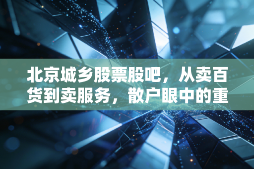 北京城乡股票股吧，从卖百货到卖服务，散户眼中的重组狂欢与价值迷途