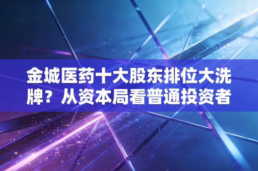 金城医药十大股东排位大洗牌？从资本局看普通投资者的生存之道