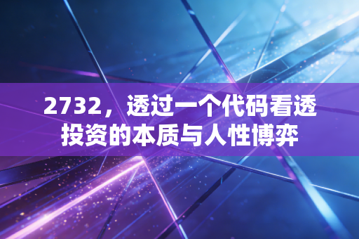 2732，透过一个代码看透投资的本质与人性博弈