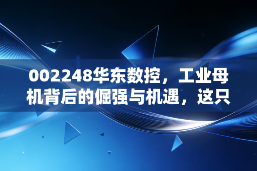 002248华东数控，工业母机背后的倔强与机遇，这只股到底值不值得你死磕？
