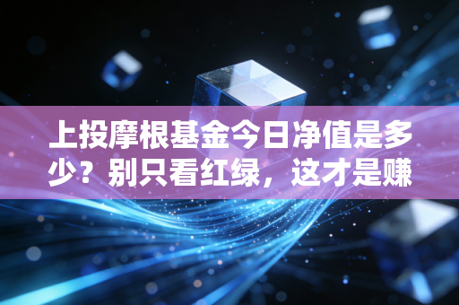 上投摩根基金今日净值是多少?别只看红绿,这才是赚钱的真相