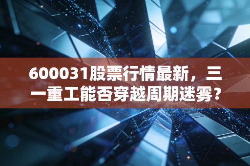 600031股票行情最新,三一重工能否穿越周期迷雾?深度解析挖掘机之王的变局与机遇