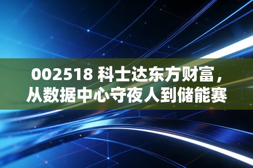 002518 科士达东方财富,从数据中心守夜人到储能赛道黑马,这只隐形冠军还能上车吗?