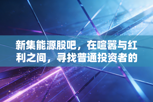 新集能源股吧,在喧嚣与红利之间,寻找普通投资者的避风港
