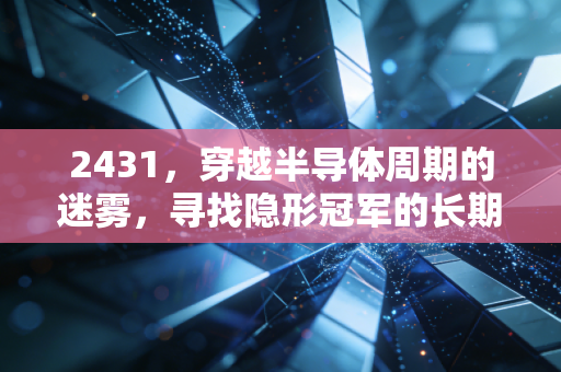 2431，穿越半导体周期的迷雾，寻找隐形冠军的长期价值