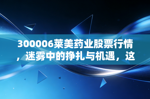 300006莱美药业股票行情,迷雾中的挣扎与机遇,这只医药股还能打吗?