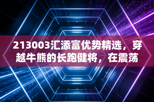 213003汇添富优势精选，穿越牛熊的长跑健将，在震荡市中我们该如何与它共舞？