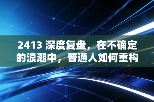 2413 深度复盘，在不确定的浪潮中，普通人如何重构财富护城河？