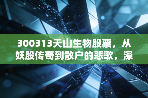 300313天山生物股票,从妖股传奇到散户的悲歌,深度解析这场资本游戏的残酷真相