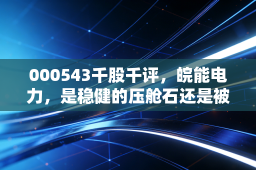 000543千股千评,皖能电力,是稳健的压舱石还是被低估的潜力股?