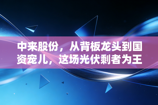 中来股份,从背板龙头到国资宠儿,这场光伏剩者为王的游戏里,它手里到底握着什么牌?