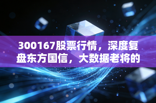 300167股票行情,深度复盘东方国信,大数据老将的至暗时刻还是黎明前夜?