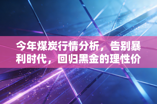 今年煤炭行情分析，告别暴利时代，回归黑金的理性价值