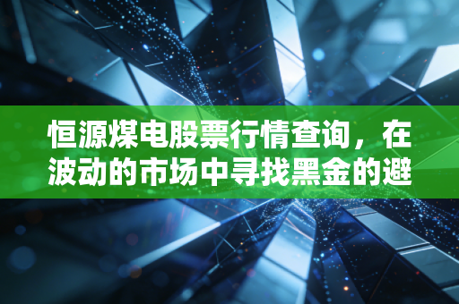 恒源煤电股票行情查询,在波动的市场中寻找黑金的避风港与红利