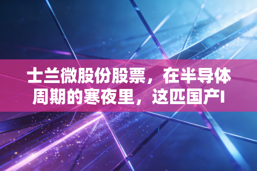 士兰微股份股票，在半导体周期的寒夜里，这匹国产IDM的老马还能跑多远？