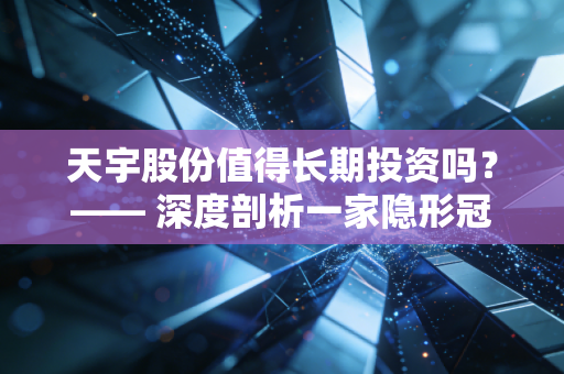 天宇股份值得长期投资吗？—— 深度剖析一家隐形冠军的成色与隐忧