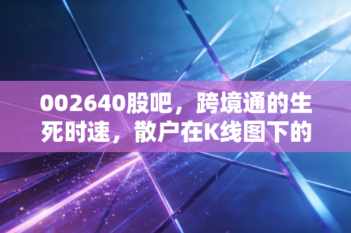 002640股吧，跨境通的生死时速，散户在K线图下的悲欢离合与深度思考